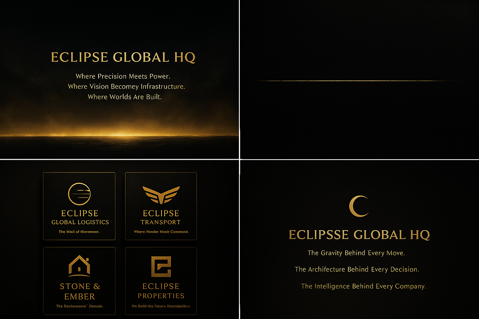Eclipse Global HQ golden horizon and atmosphere artwork